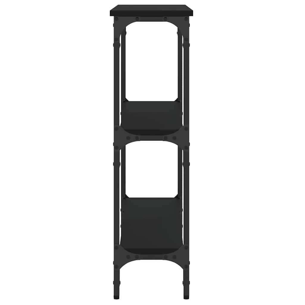 vidaXL Console Table Black 75x22,5x75 cm Engineered Wood