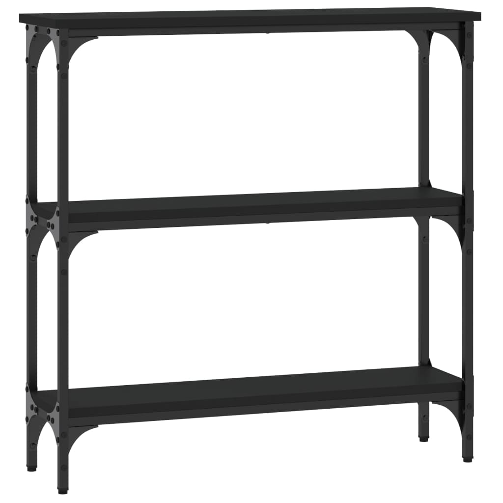 vidaXL Console Table Black 75x22.5x75 cm Engineered Wood