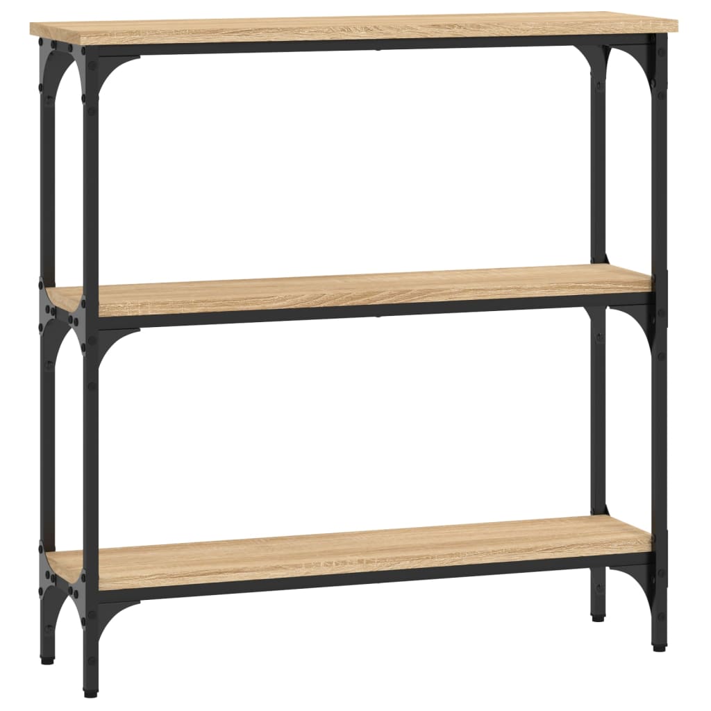 vidaXL Console Table Sonoma Oak 75x22,5x75 cm Engineered Wood