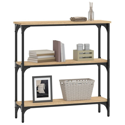 vidaXL Console Table Sonoma Oak 75x22,5x75 cm Engineered Wood