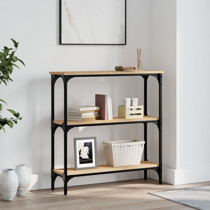vidaXL Console Table Sonoma Oak 75x22,5x75 cm Engineered Wood
