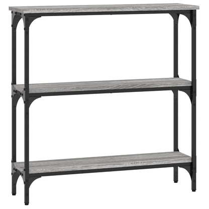 vidaXL Console Table Grey Sonoma 75x22,5x75 cm Engineered Wood