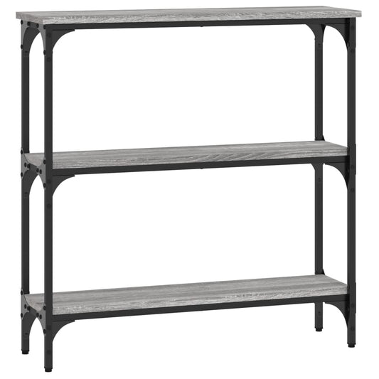 vidaXL Console Table Grey Sonoma 75x22,5x75 cm Engineered Wood