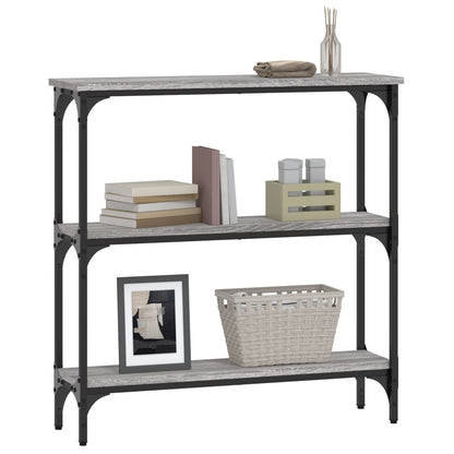 vidaXL Console Table Grey Sonoma 75x22,5x75 cm Engineered Wood