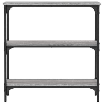 vidaXL Console Table Grey Sonoma 75x22,5x75 cm Engineered Wood
