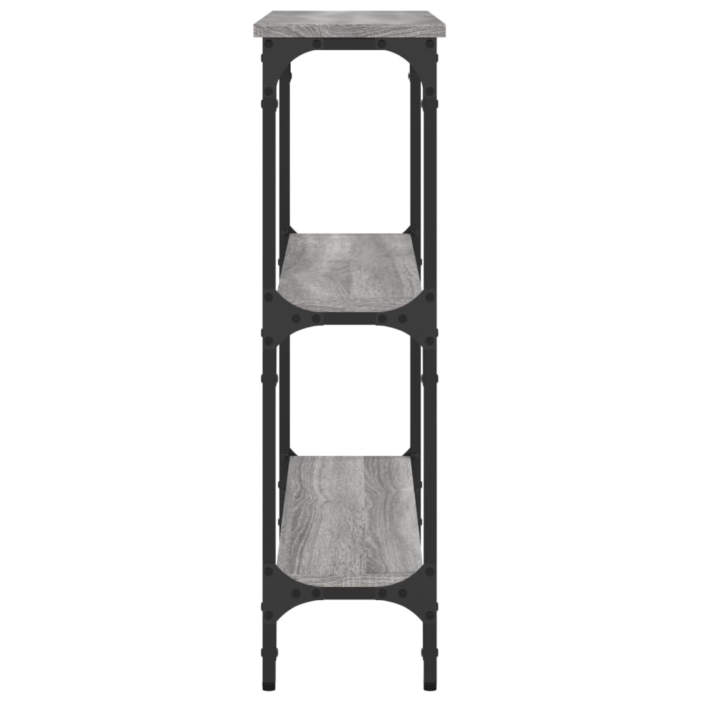 vidaXL Console Table Grey Sonoma 75x22,5x75 cm Engineered Wood