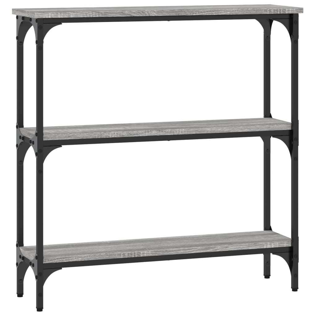 vidaXL Console Table Grey Sonoma 75x22,5x75 cm Engineered Wood