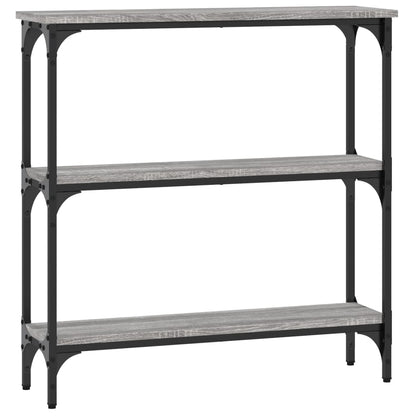 vidaXL Console Table Grey Sonoma 75x22,5x75 cm Engineered Wood