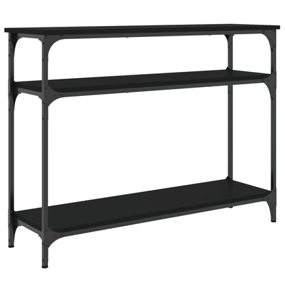 vidaXL Console Table | Black | Engineered wood and metal | Narrow