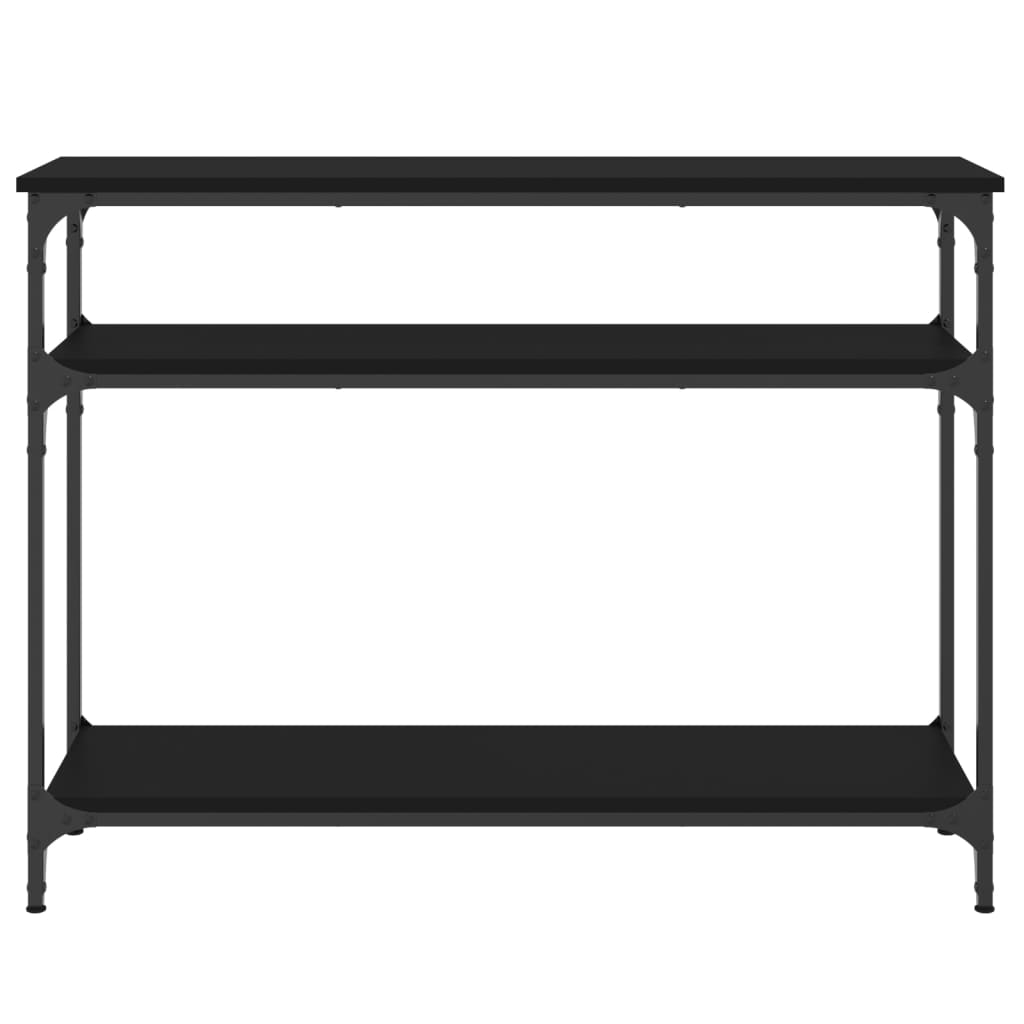 vidaXL Console Table | Black | Engineered wood and metal | Narrow
