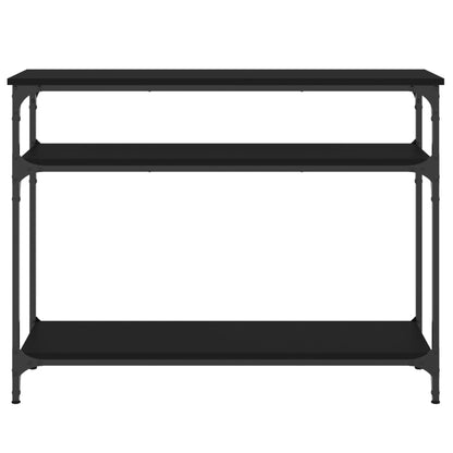 vidaXL Console Table | Black | Engineered wood and metal | Narrow