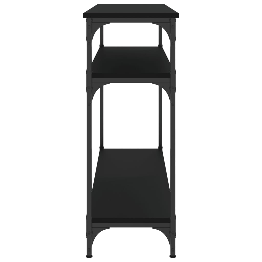 vidaXL Console Table | Black | Engineered wood and metal | Narrow