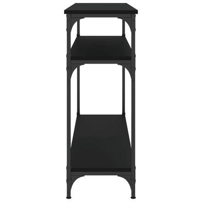 vidaXL Console Table | Black | Engineered wood and metal | Narrow
