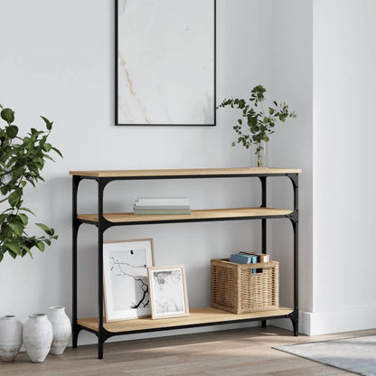 vidaXL Console Table Sonoma Oak 100x29x75 cm Engineered Wood