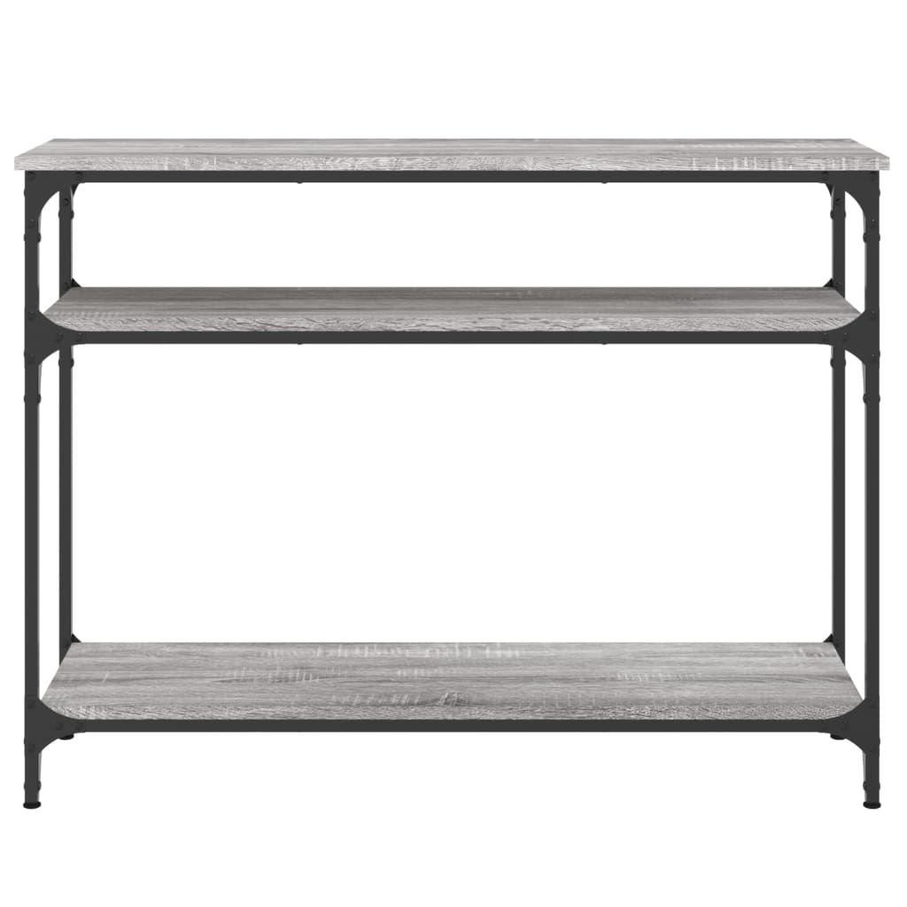 vidaXL Console Table Grey Sonoma 100x29x75 cm Engineered Wood