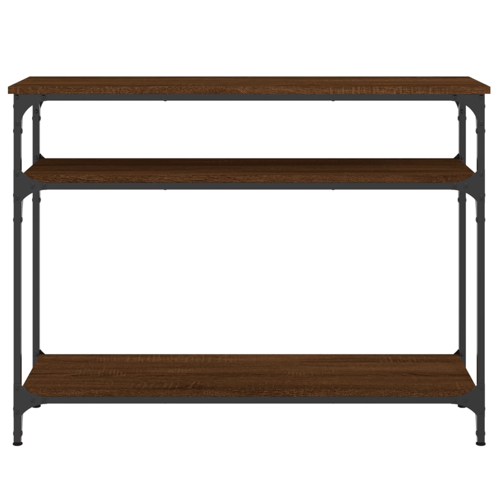 vidaXL Console Table Brown Oak 100x29x75 cm Engineered Wood