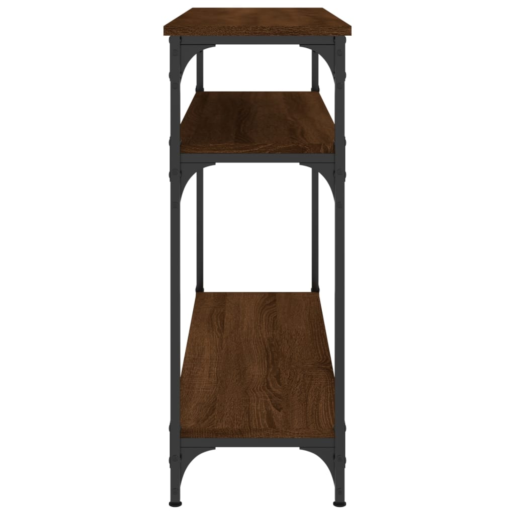 vidaXL Console Table Brown Oak 100x29x75 cm Engineered Wood