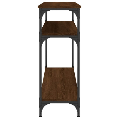 vidaXL Console Table Brown Oak 100x29x75 cm Engineered Wood