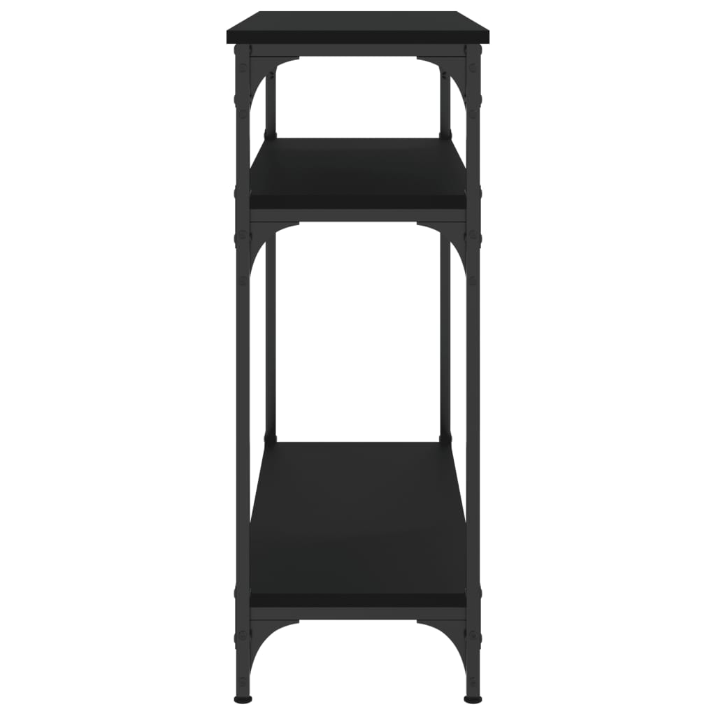 vidaXL Console Table Black 75x29x75 cm Engineered Wood