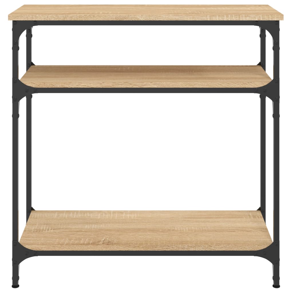 vidaXL Console Table Sonoma Oak 75x29x75 cm Engineered Wood