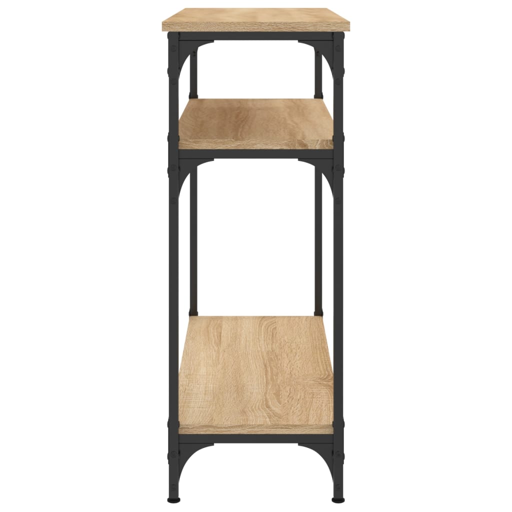 vidaXL Console Table Sonoma Oak 75x29x75 cm Engineered Wood