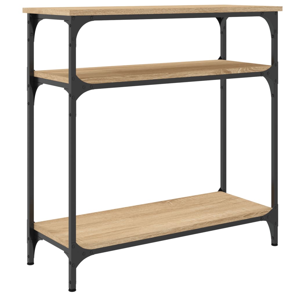 vidaXL Console Table Sonoma Oak 75x29x75 cm Engineered Wood