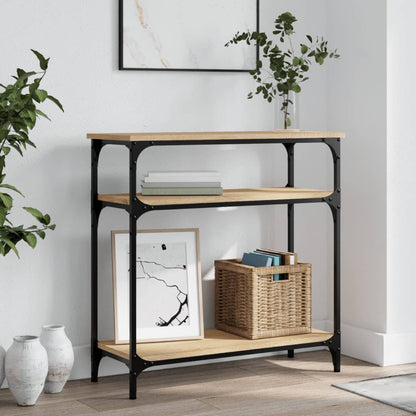 vidaXL Console Table Sonoma Oak 75x29x75 cm Engineered Wood