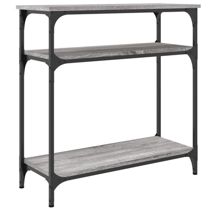 vidaXL Console Table Grey Sonoma 75x29x75 cm Engineered Wood