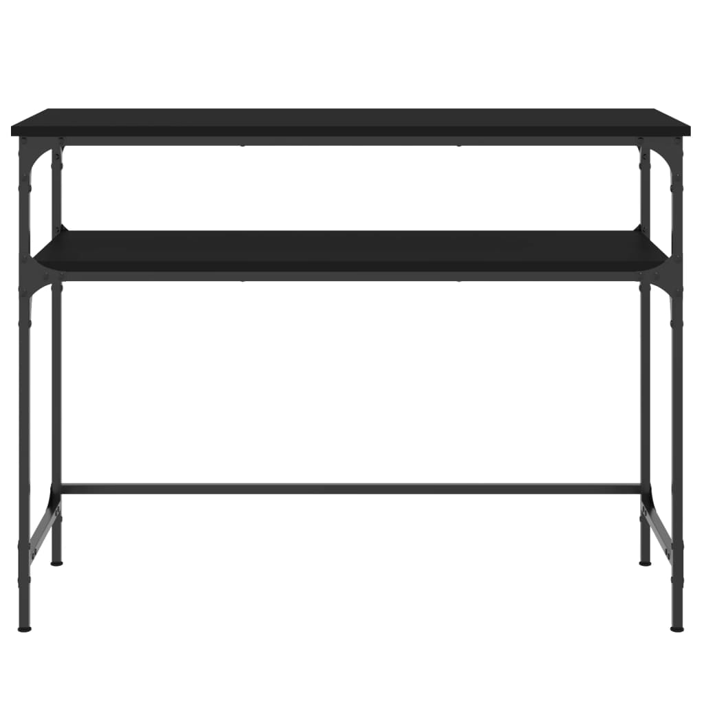 vidaXL Console Table Black 100x35.5x75 cm Engineered Wood