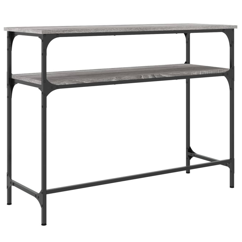 vidaXL Console Table Grey Sonoma 100x35.5x75 cm Engineered Wood