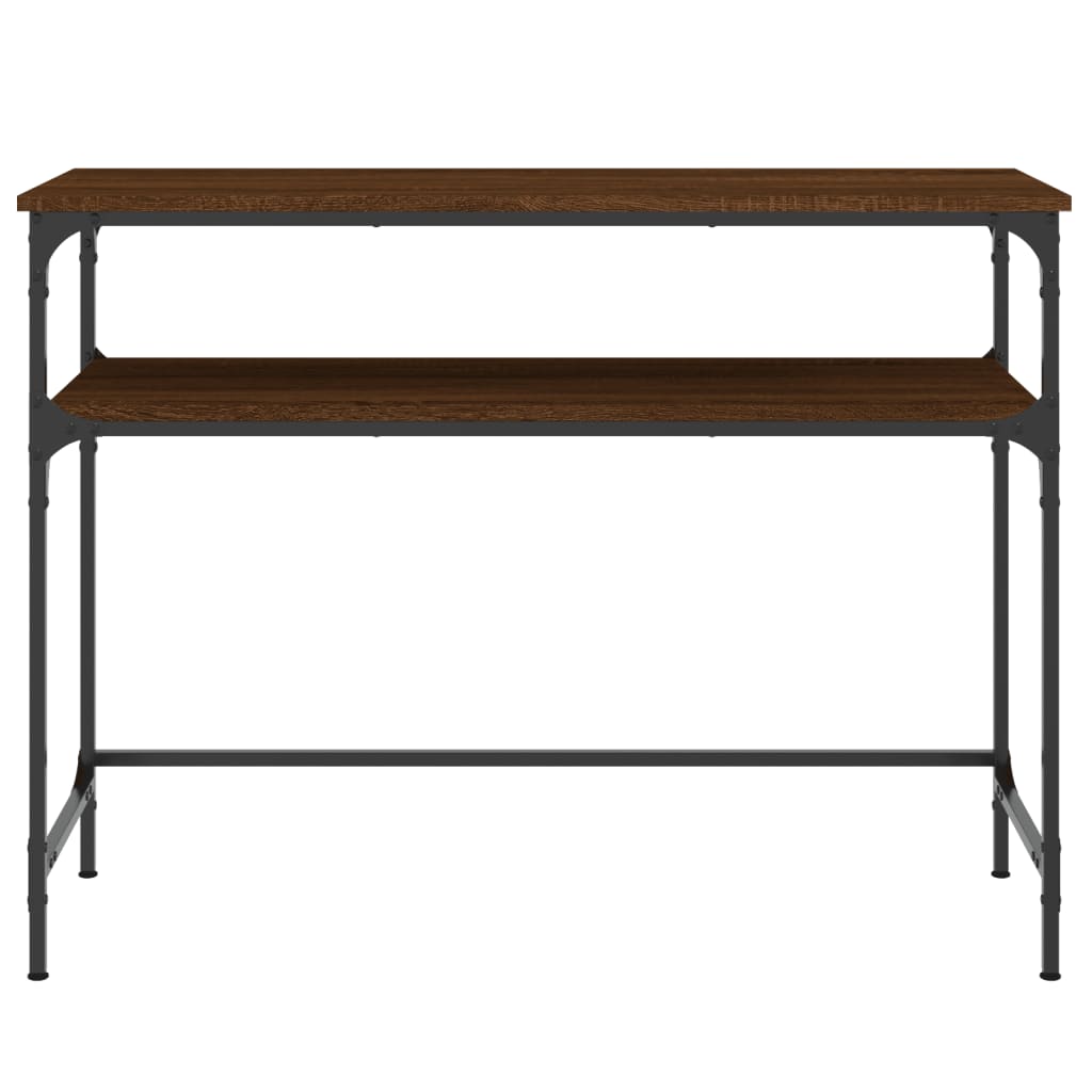 vidaXL Console Table Brown Oak 100x35.5x75 cm Engineered Wood