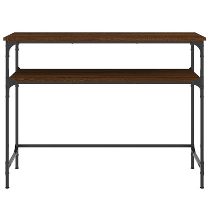 vidaXL Console Table Brown Oak 100x35.5x75 cm Engineered Wood