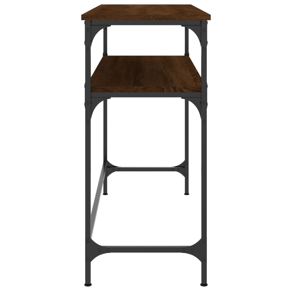 vidaXL Console Table Brown Oak 100x35.5x75 cm Engineered Wood