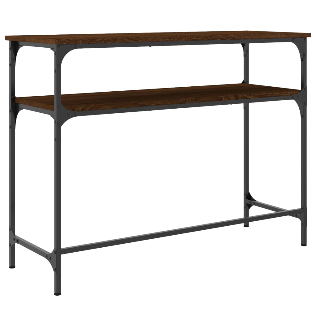 vidaXL Console Table Brown Oak 100x35.5x75 cm Engineered Wood