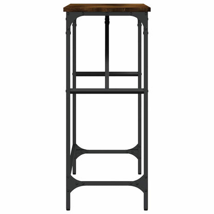 vidaXL Console Table Smoked Oak 100x32x75 cm Engineered Wood