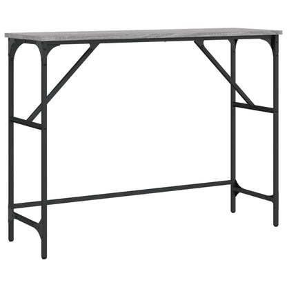 vidaXL Console Table Grey Sonoma 100x32x75 cm Engineered Wood