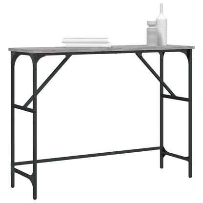 vidaXL Console Table Grey Sonoma 100x32x75 cm Engineered Wood