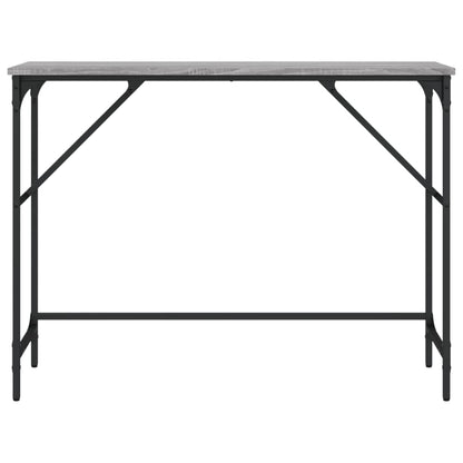 vidaXL Console Table Grey Sonoma 100x32x75 cm Engineered Wood