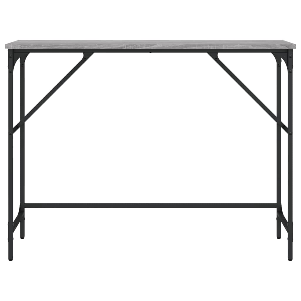 vidaXL Console Table Grey Sonoma 100x32x75 cm Engineered Wood