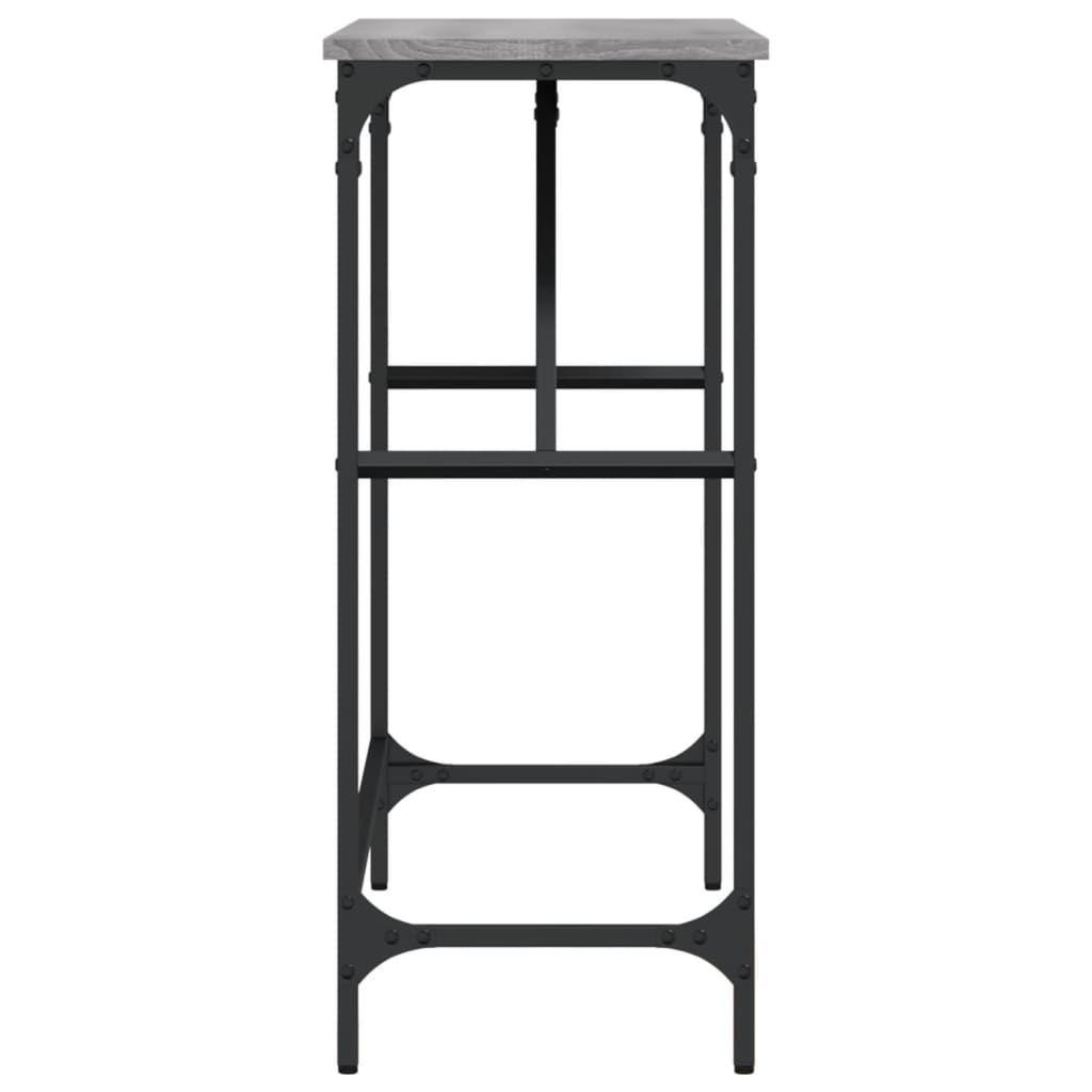 vidaXL Console Table Grey Sonoma 100x32x75 cm Engineered Wood