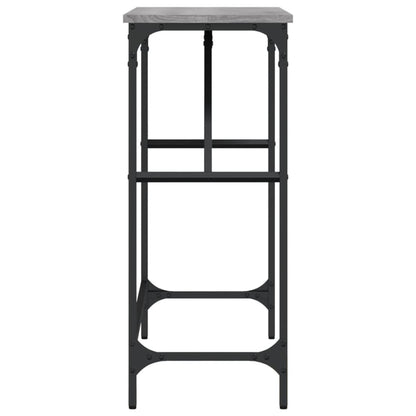 vidaXL Console Table Grey Sonoma 100x32x75 cm Engineered Wood