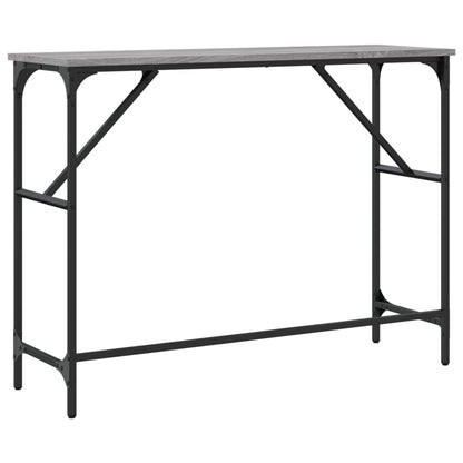 vidaXL Console Table Grey Sonoma 100x32x75 cm Engineered Wood