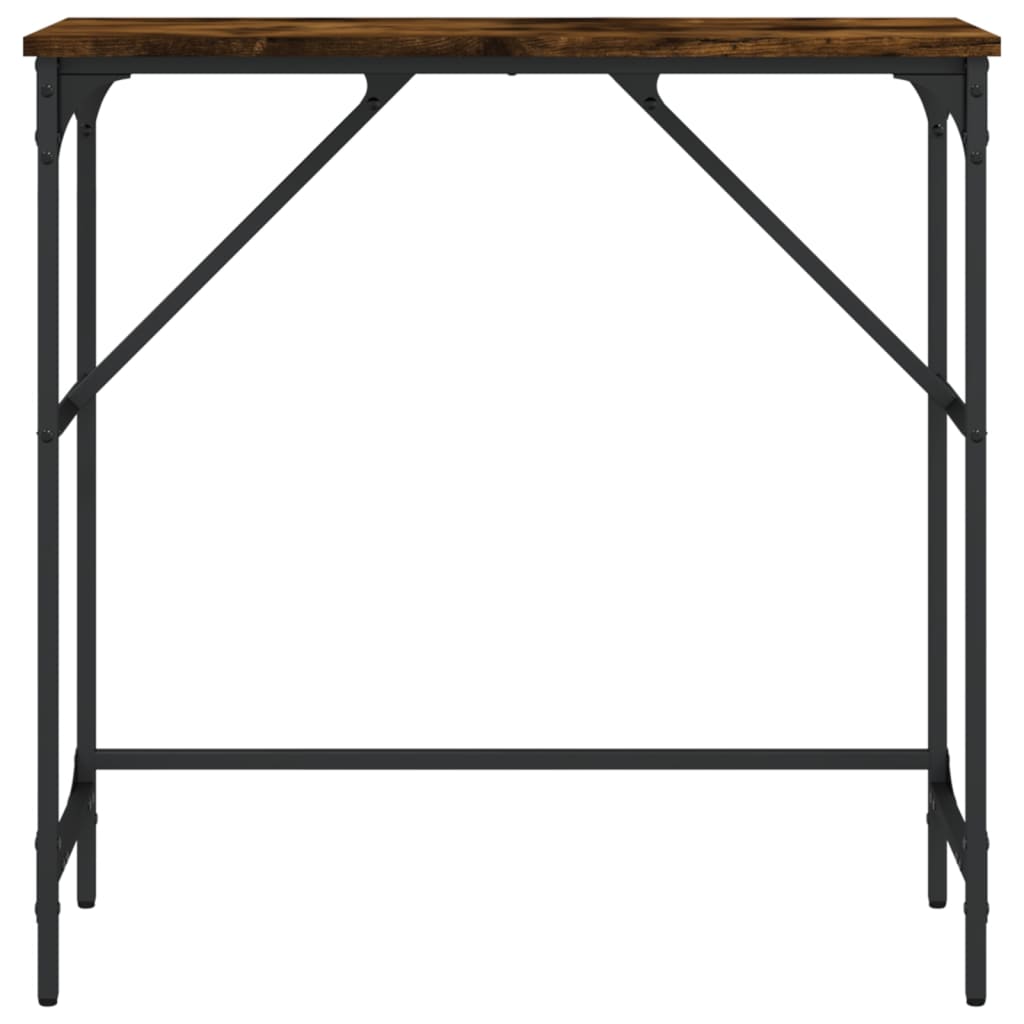 vidaXL Console Table Smoked Oak 75x32x75 cm Engineered Wood