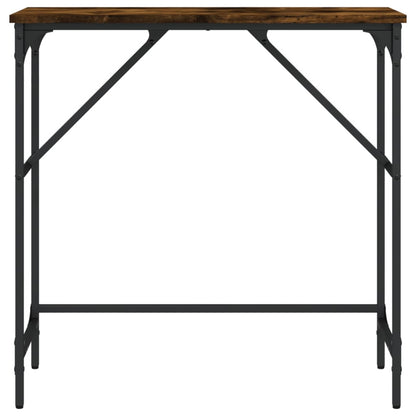 vidaXL Console Table Smoked Oak 75x32x75 cm Engineered Wood