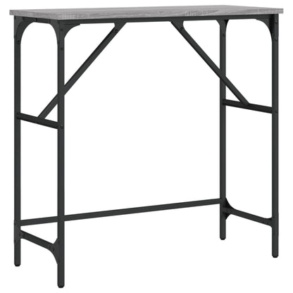 vidaXL Console Table Grey Sonoma 75x32x75 cm Engineered Wood