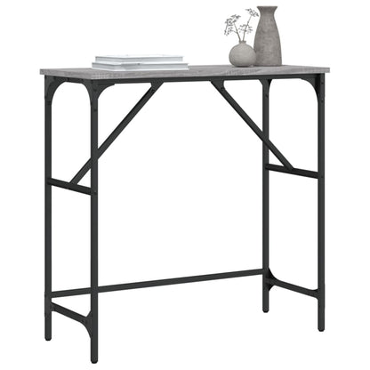 vidaXL Console Table Grey Sonoma 75x32x75 cm Engineered Wood