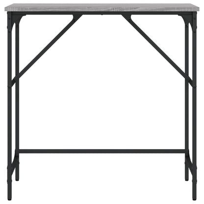 vidaXL Console Table Grey Sonoma 75x32x75 cm Engineered Wood