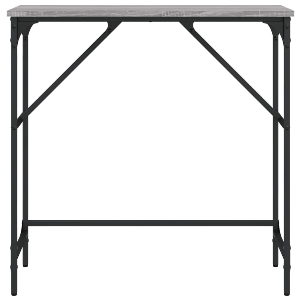 vidaXL Console Table Grey Sonoma 75x32x75 cm Engineered Wood