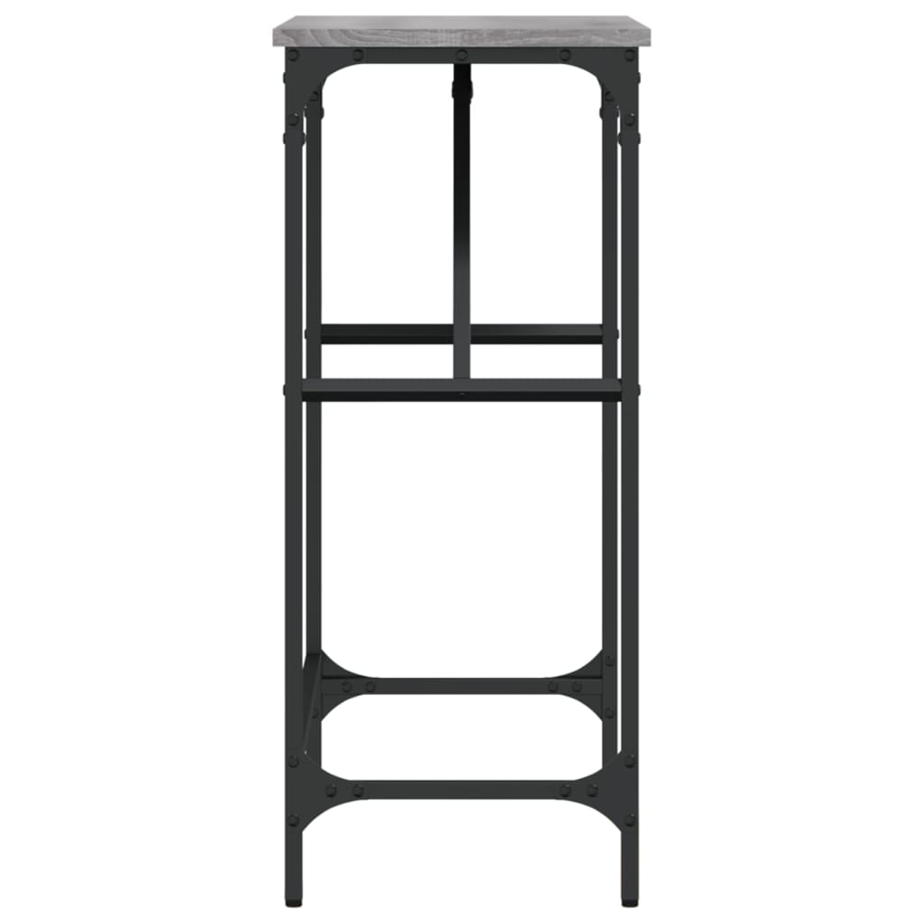vidaXL Console Table Grey Sonoma 75x32x75 cm Engineered Wood
