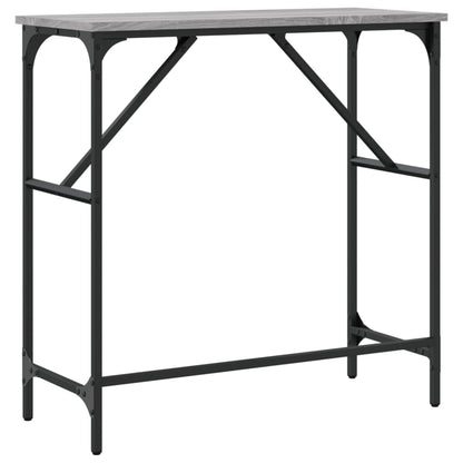vidaXL Console Table Grey Sonoma 75x32x75 cm Engineered Wood